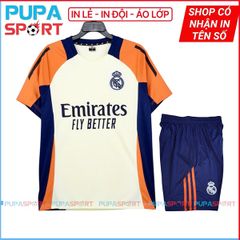 JP - CLB REAL 2025 vải thun lạnh cao cấp - KEM CAM