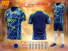 CLB Ajax 2025 vải mè Hàn HD - XANH LOANG