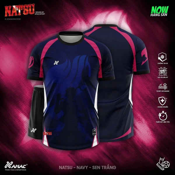 AMAC - BỘ KHÔNG LOGO NASTU - NAVY SEN