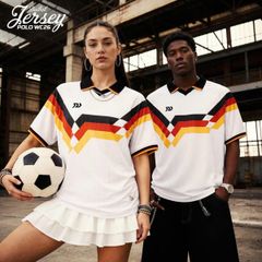 BULBAL - ÁO KHÔNG LOGO JERSEY WC206 ĐỨC - TRẮNG ĐEN