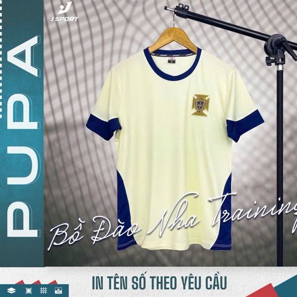 JP - Tuyển Bồ Đào Nha Traning 2025 thun lạnh cao cấp - KEM CỔ TRÒN