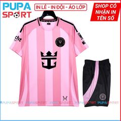 JP - CLB MIAMI 2025 vải thun lạnh cao cấp - HỒNG SỌC MỚI