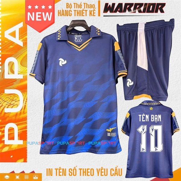 JP-Mẫu không logo WARRIOR chất mè cao cấp - XANH ĐEN