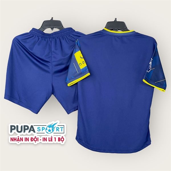 Quần áo bóng đá New Castle vải mè hàn TỐT- Xanh dương