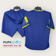 Quần áo bóng đá New Castle vải mè hàn TỐT- Xanh dương