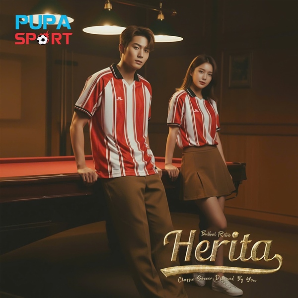 ÁO HERITA - TRẮNG ĐỎ