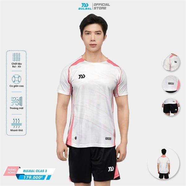 BULBAL - ÁO KHÔNG LOGO OLAS 3 - TRẮNG HỒNG