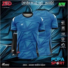 AMAC - BỘ KHÔNG LOGO - ZED - XANH BIỂN ĐẬM