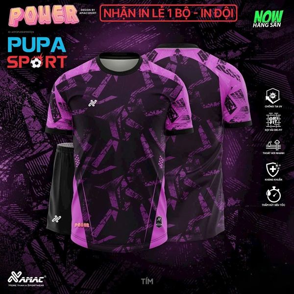 AMAC POWER - Bộ Không Logo - TÍM