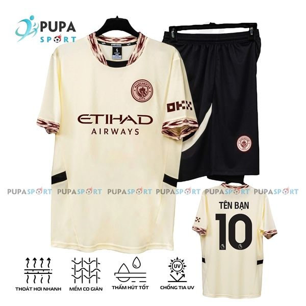 STRIVEND-CLB MC 2025 vải mè cao cấp - Kem quần đen