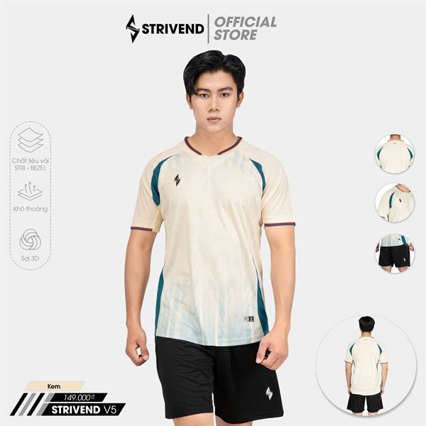 STRIVEND V5 - Bộ Không Logo V5 vải Stri Bezel cao cấp - KEM