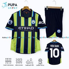 CLB MỜ C 2025 Sân khách vải mè Hàn HD - SỌC XANH ĐEN