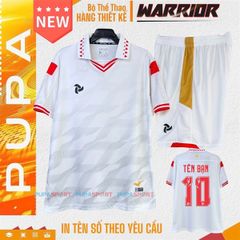 JP-Mẫu không logo WARRIOR chất mè cao cấp - MÀU TRẮNG