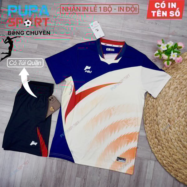 RIKI - ÁO BÓNG CHUYỀN SWAY ( NAM ) - KEM