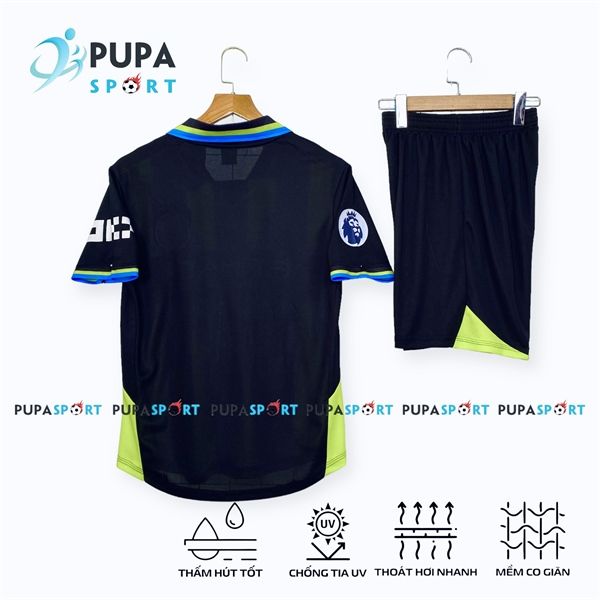 CLB MỜ C 2025 Sân khách vải mè Hàn HD - SỌC XANH ĐEN