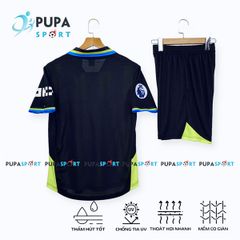 CLB MỜ C 2025 Sân khách vải mè Hàn HD - SỌC XANH ĐEN