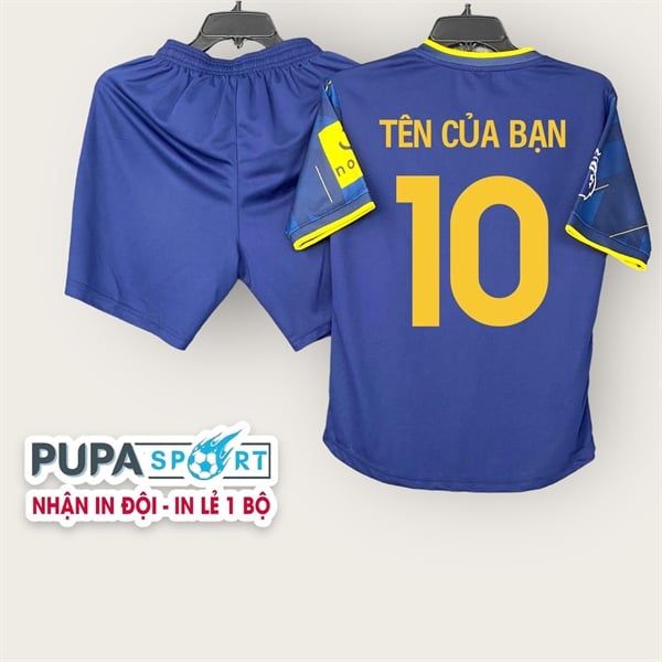 Quần áo bóng đá New Castle vải mè hàn TỐT- Xanh dương