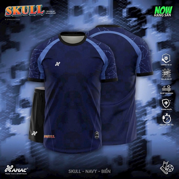 Bộ BIGSIZE Skull Xanh Navy