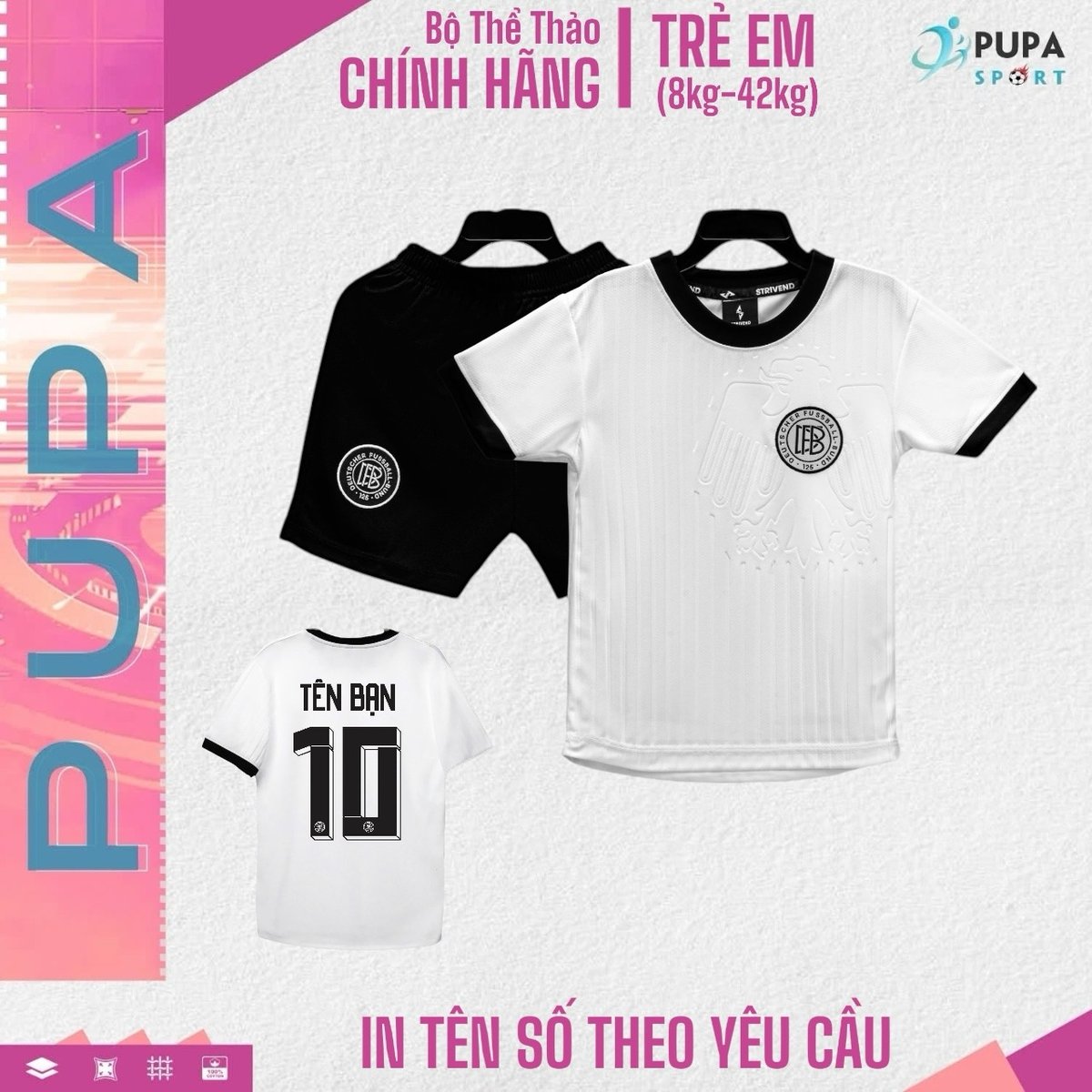 Áo Đá Banh Đức Trẻ Em