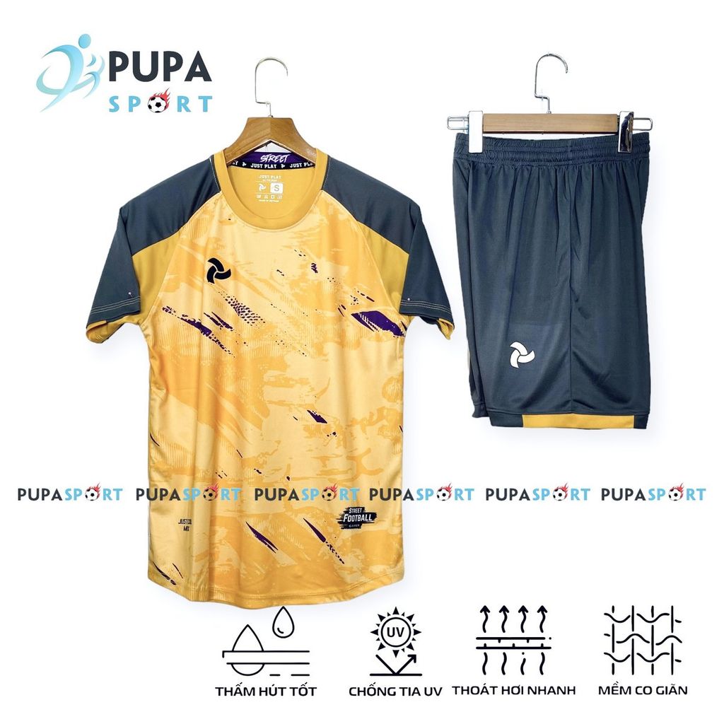 JP STREET - VÀNG- Áo Bóng đá Không Logo