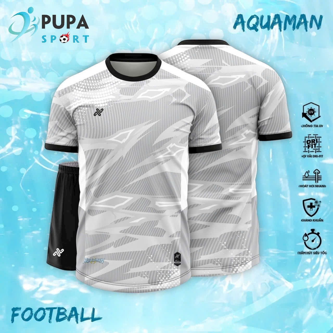 Bộ BIGISZE Aquamen Xám Trắng