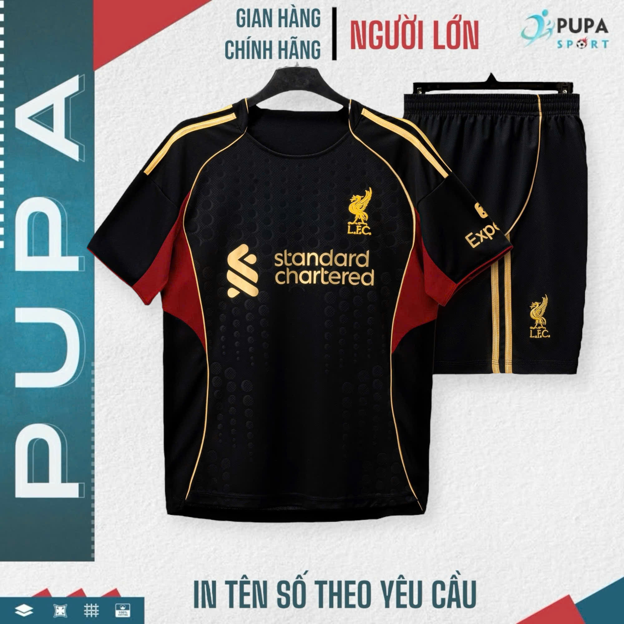 Áo Đấu Liver Đen