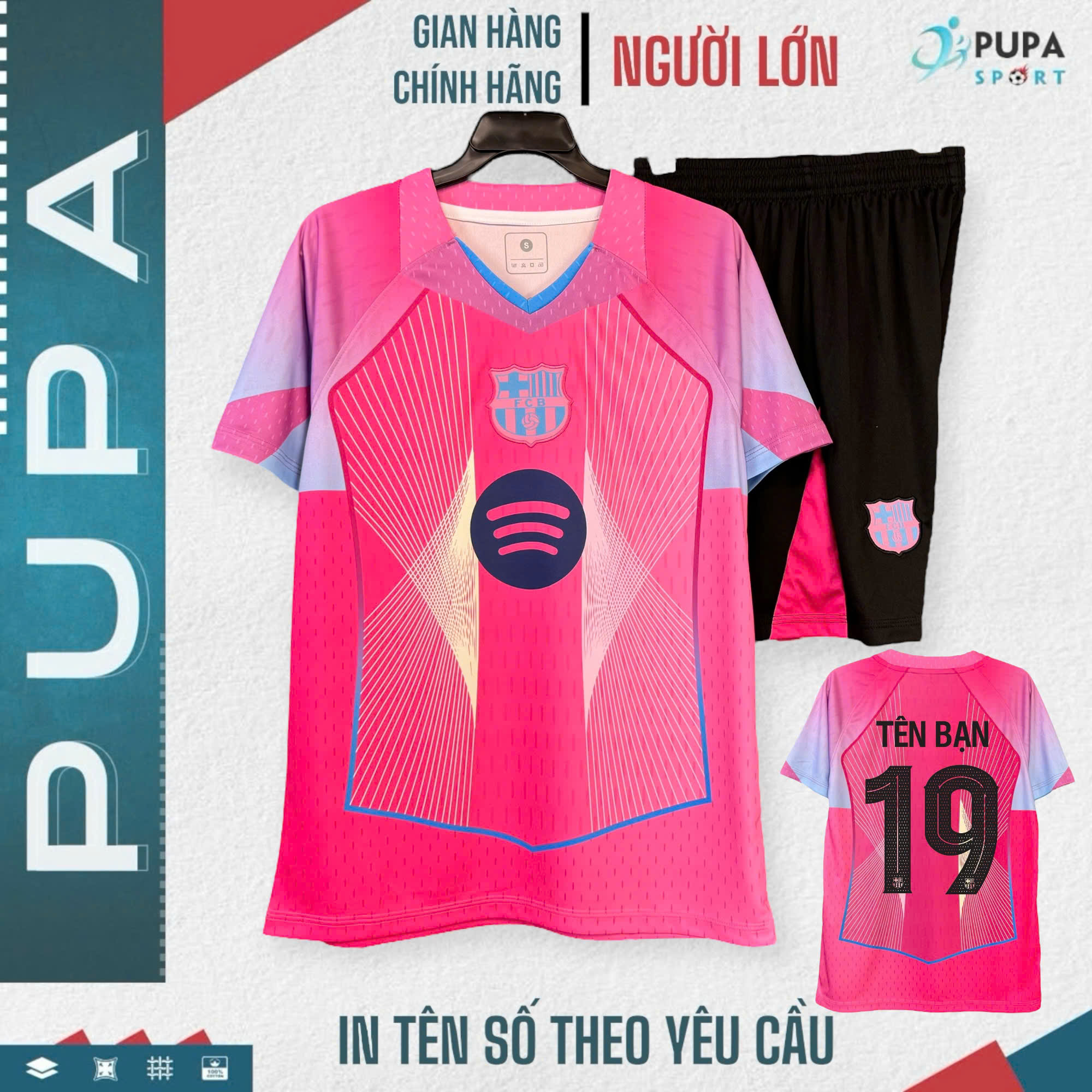 Áo Đấu Barca Hồng