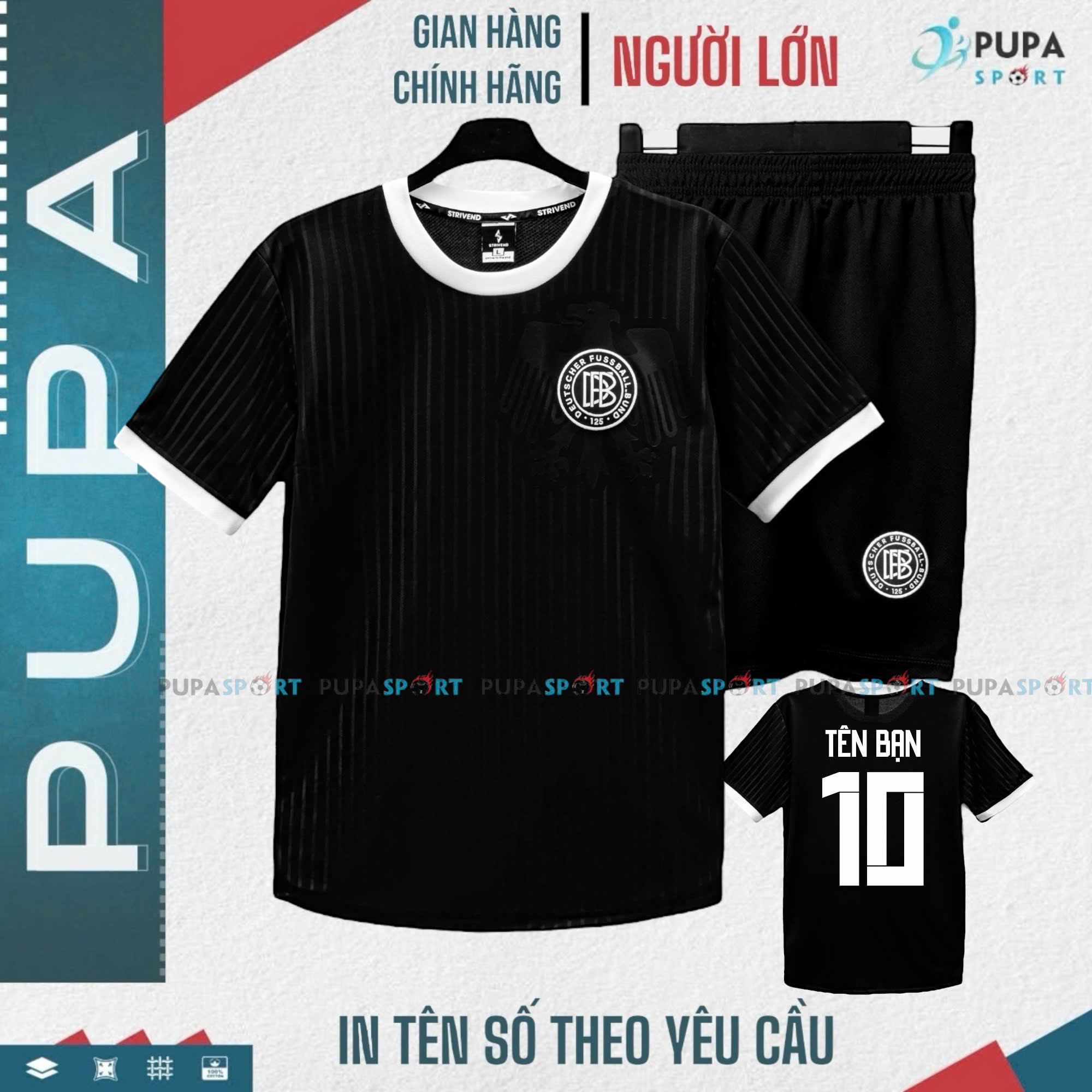 Áo Đức kỷ niệm đen