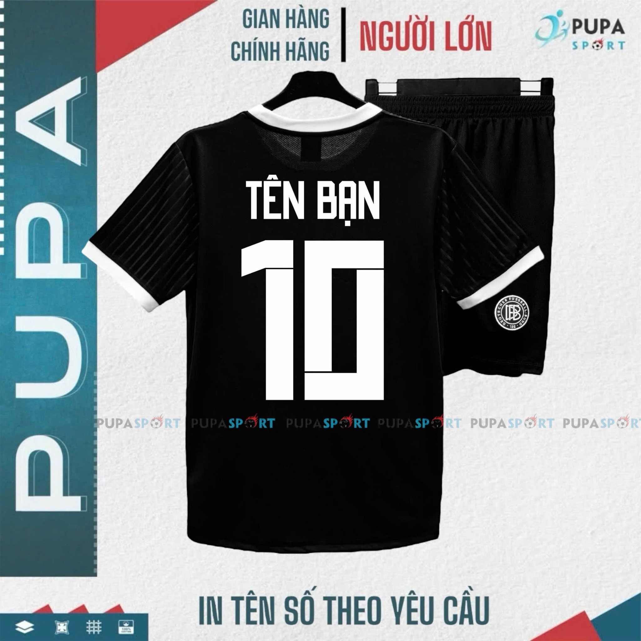 Áo Đức kỷ niệm đen