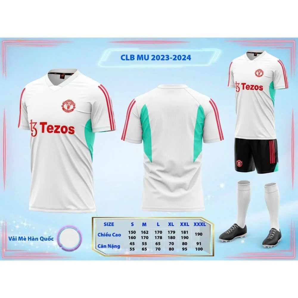 Áo MU trắng sân khách