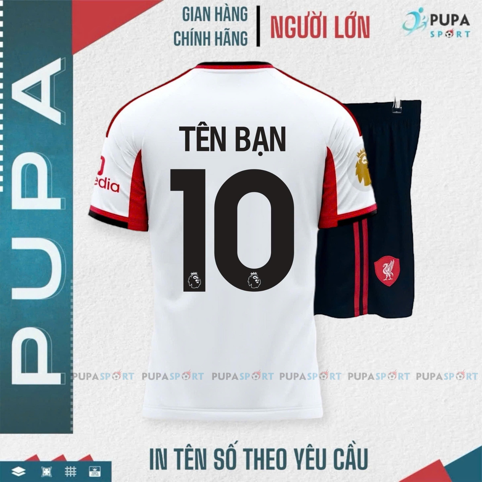 Áo Liverpool Trắng