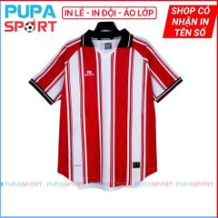 BULBAL - ÁO KHÔNG LOGO HERITA - TRẮNG ĐỎ