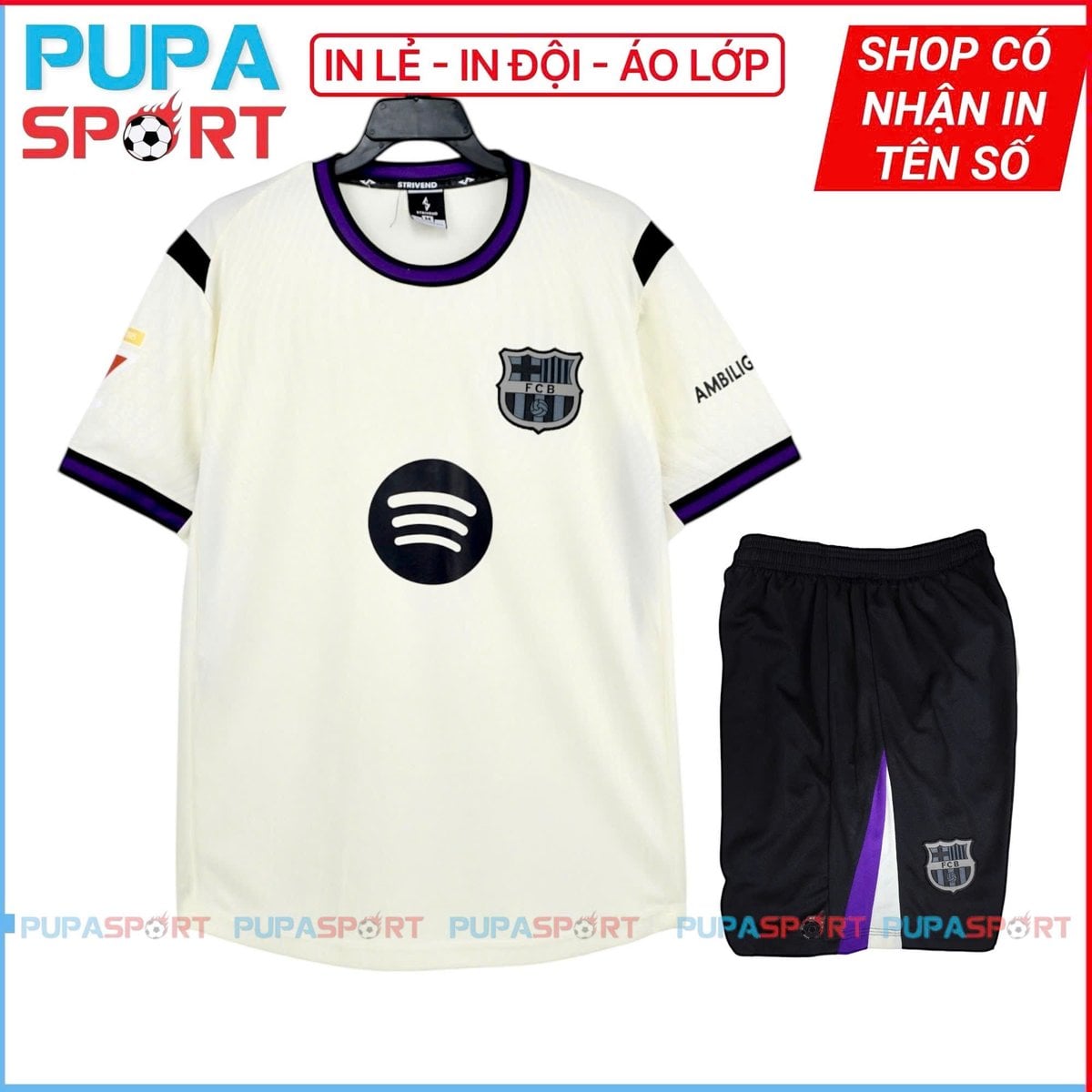 STRIVEND - CLB BARCA SÂN KHÁCH 25/26 - MÀU KEM