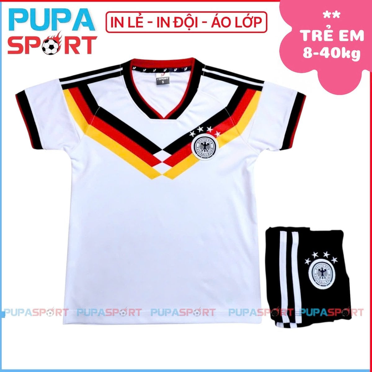 JP - TRẺ EM TUYỂN ĐỨC WC - MÀU TRẮNG