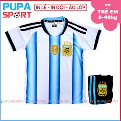 JP - TRẺ EM TUYỂN ARGENTINA 25/26 - MÀU TRẮNG XANH