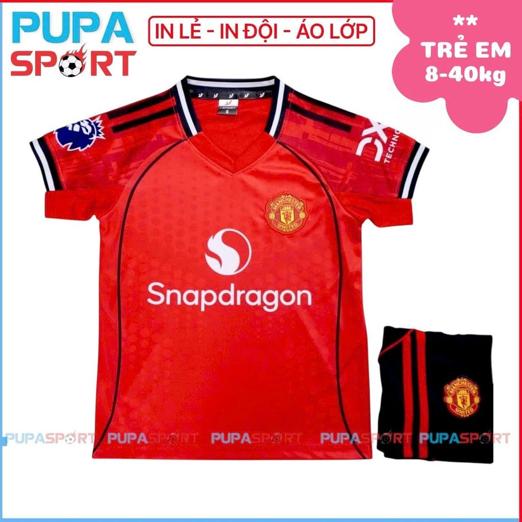 JP - TRẺ EM - CLB MU MỚI - MÀU ĐỎ
