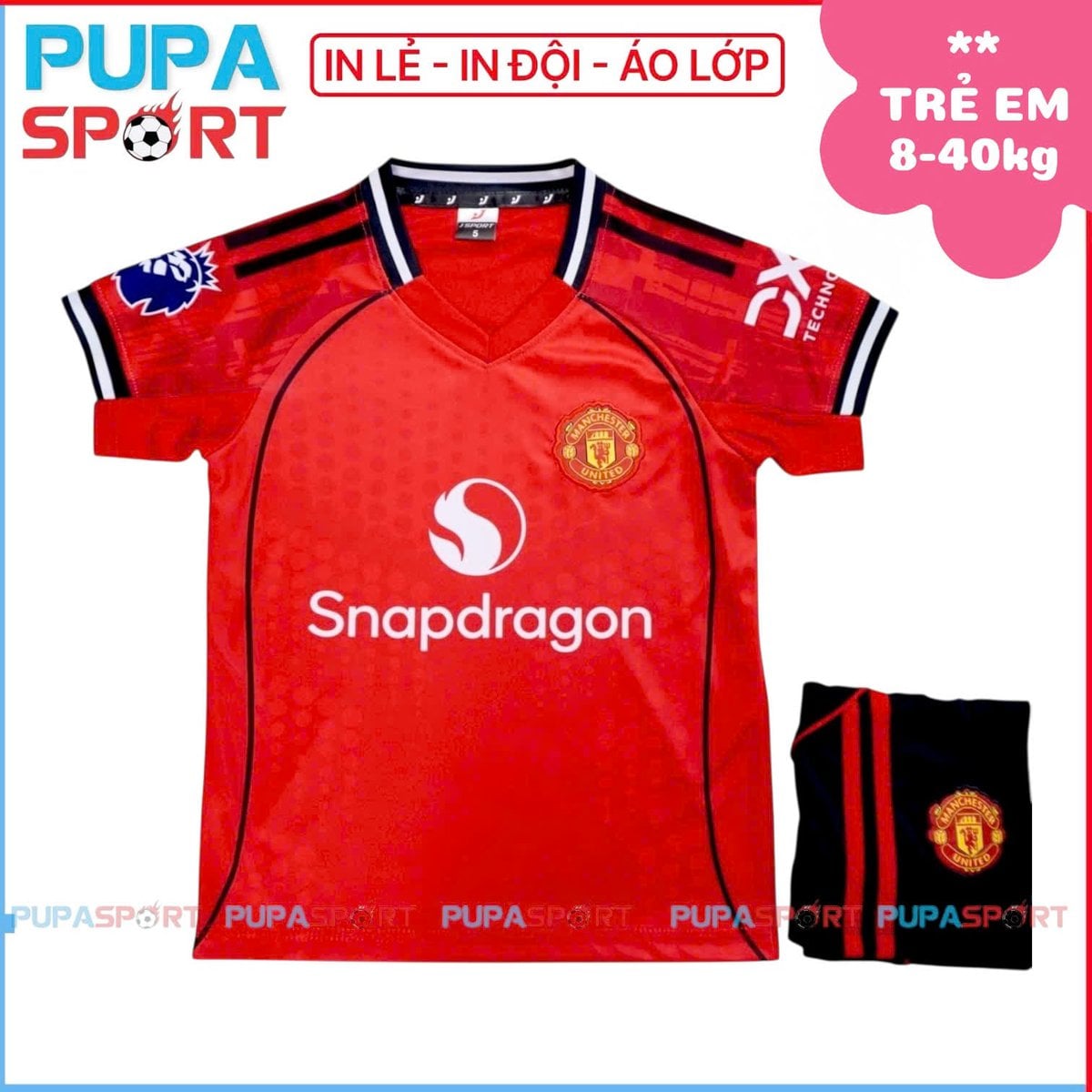 JP - TRẺ EM - CLB MU MỚI - MÀU ĐỎ