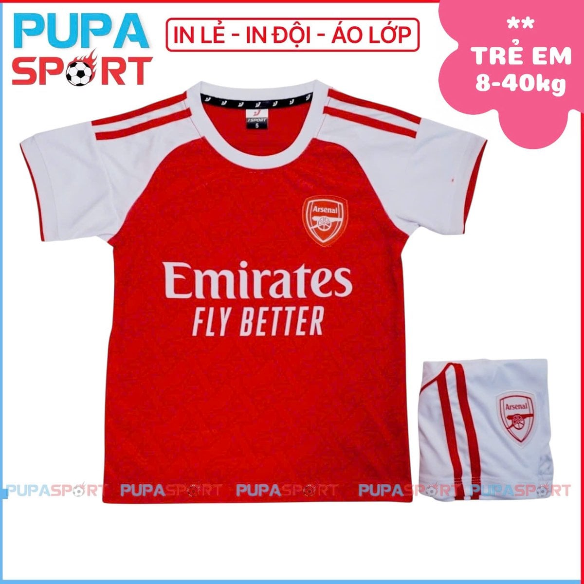 JP - TRẺ EM - CLB ARSENAL 25/26 - MÀU ĐỎ