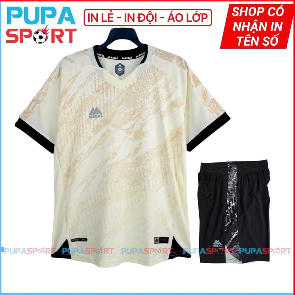 MIKAL RAVID - KEM - Bộ áo bóng đá Không Logo thun mè cao cấp