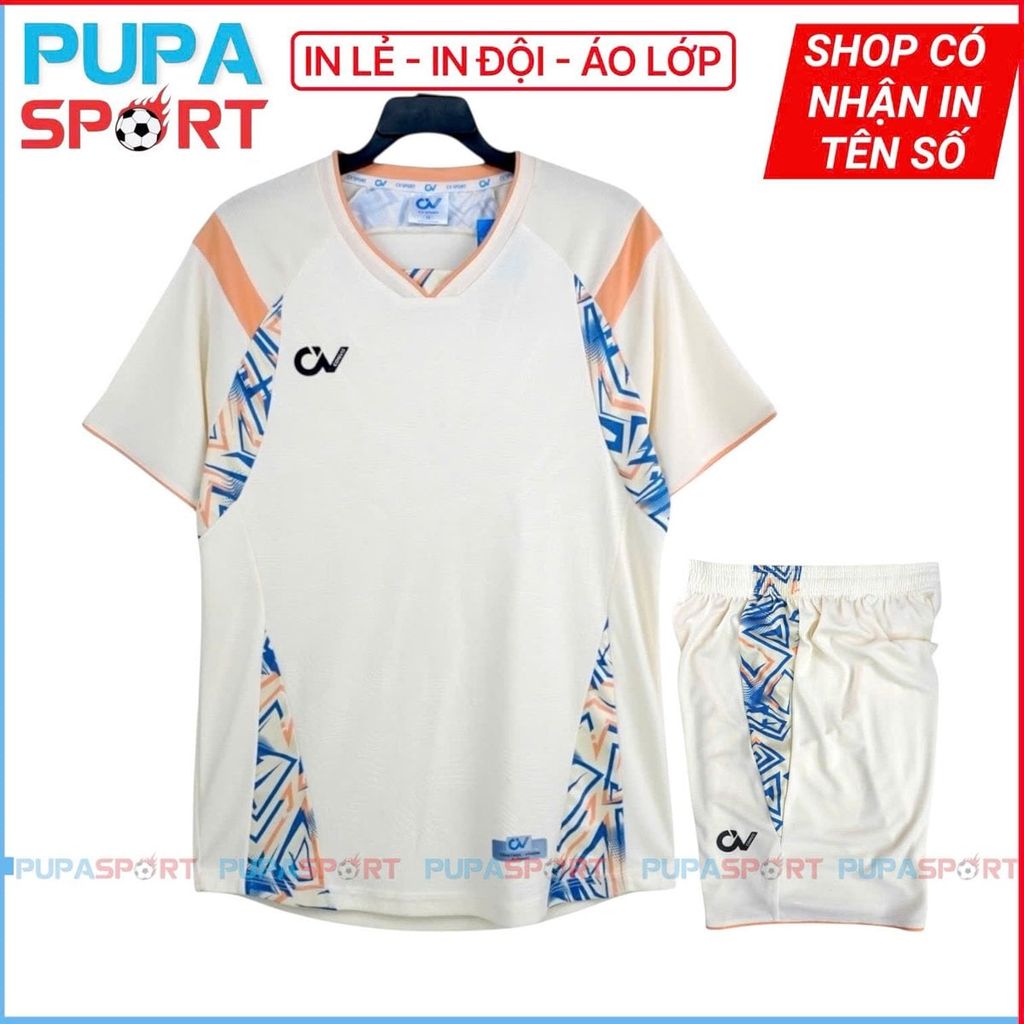 RIKI - Bộ Không logo CV C550 thun mè cao cấp - KEM