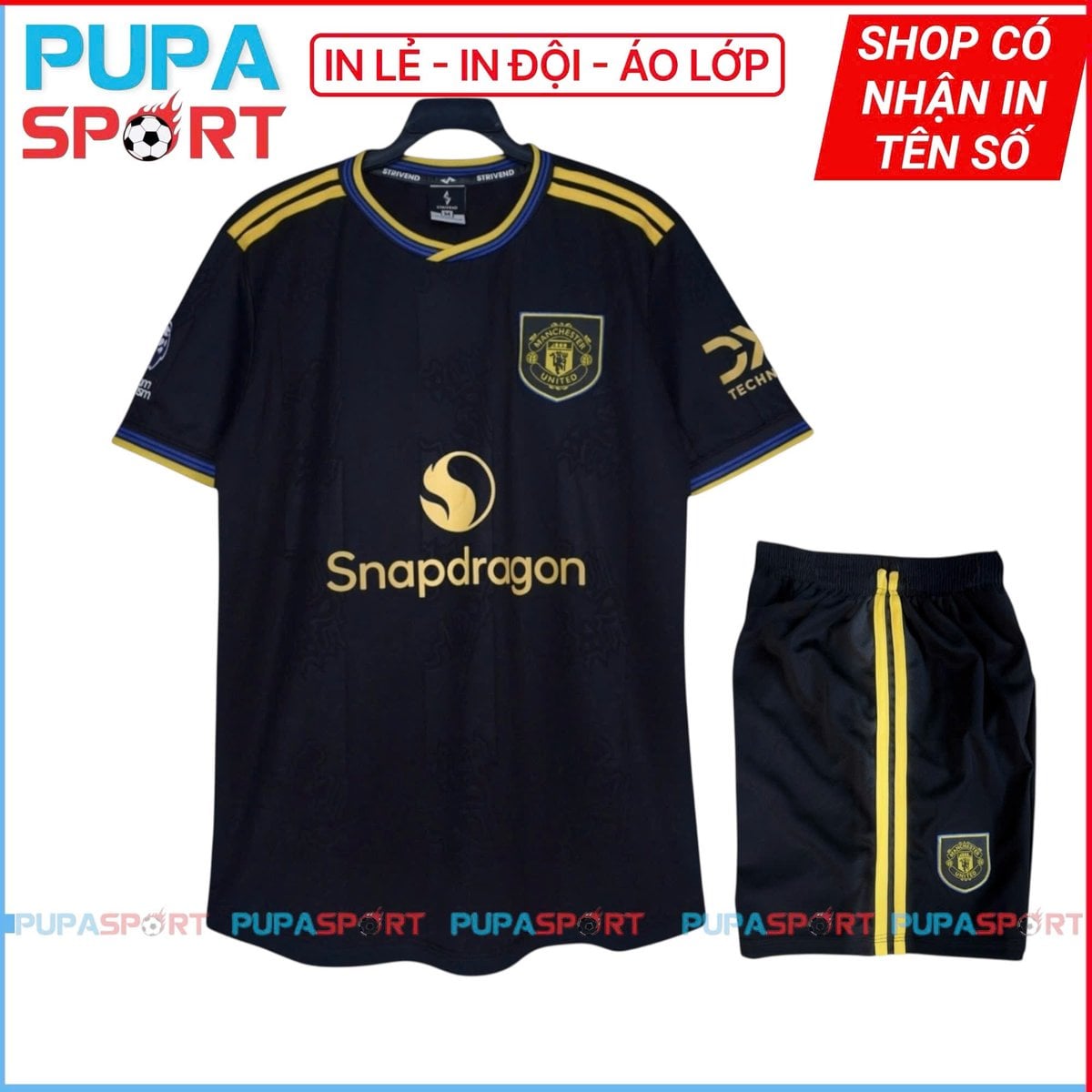 STRIVEND - CLB MU THIRD - MÀU ĐEN