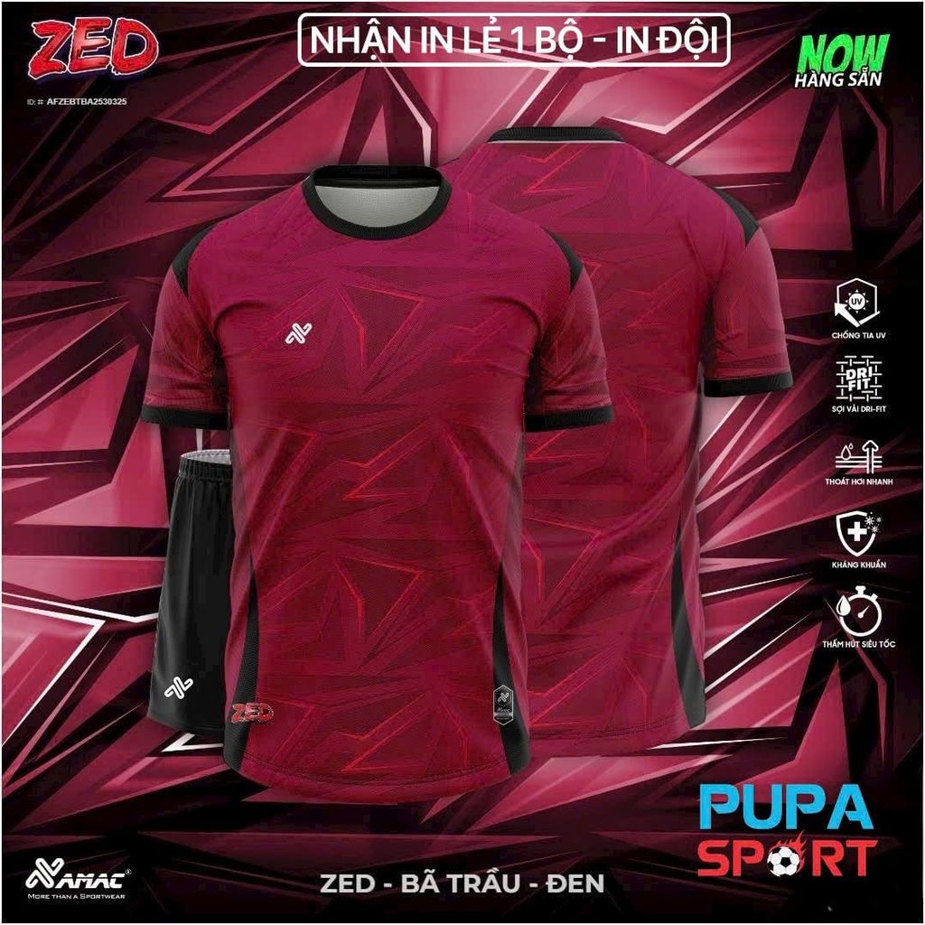 AMAC - BỘ KHÔNG LOGO ZED - BÃ TRẦU ĐEN