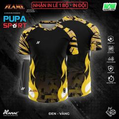 AMAC - BỘ KHÔNG LOGO FLAME - ĐEN VÀNG