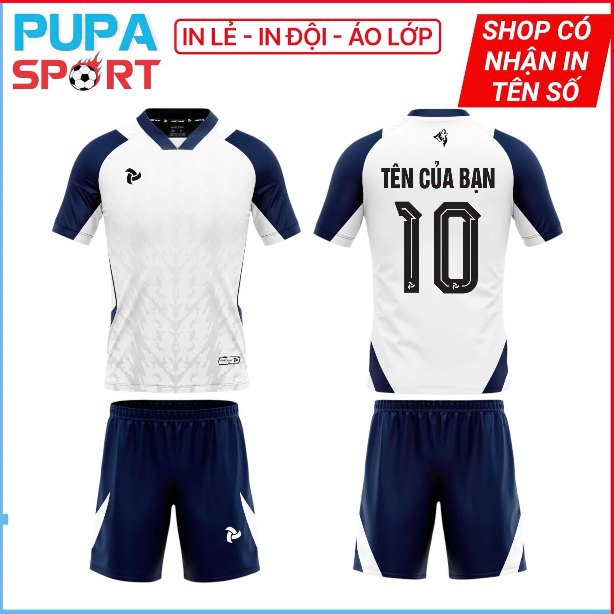 JP - ÁO KHÔNG LOGO WOLVE S - TRẮNG