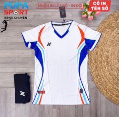 AMAC - BỘ BÓNG CHUYỀN - RISE ( NAM ) - TRẮNG BÍCH CAM