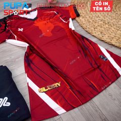 AMAC - BỘ BÓNG CHUYỀN - GLORY ( NỮ )- MÀU ĐỎ ĐẬM