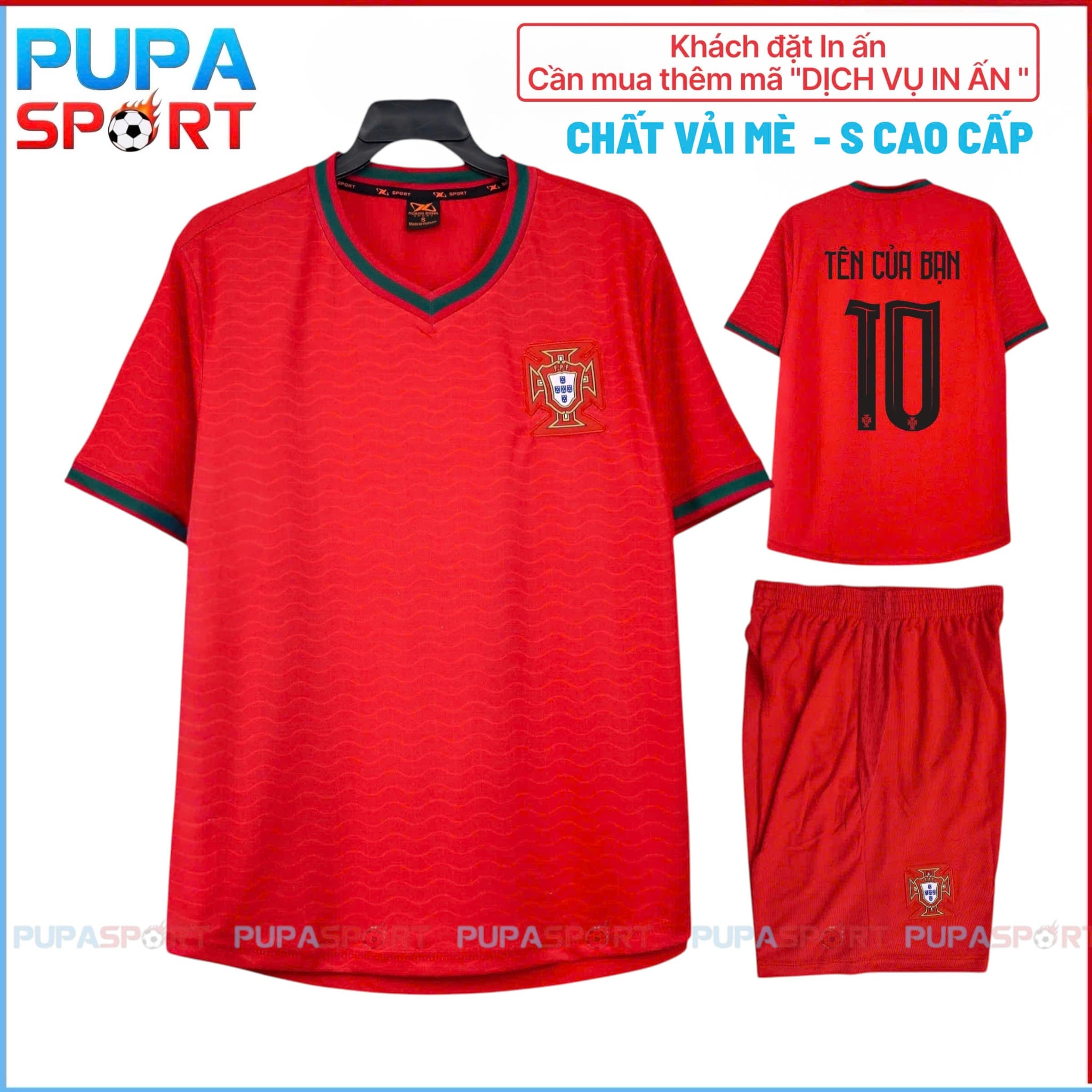 HD - TUYỂN BỒ ĐÀO NHA/SÂN NHÀ WC 2026 - MÀU ĐỎ QUẦN ĐỎ