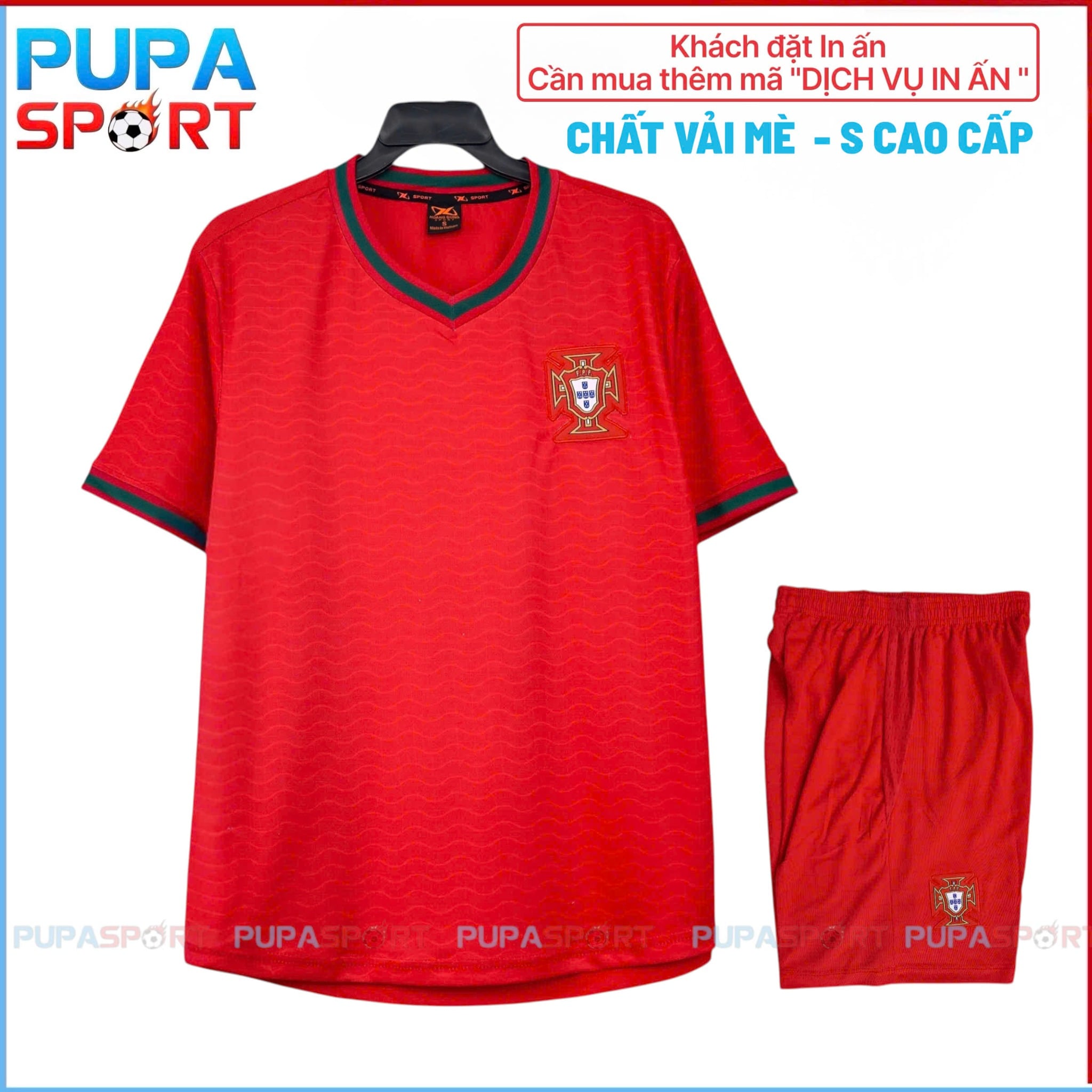 HD - TUYỂN BỒ ĐÀO NHA/SÂN NHÀ WC 2026 - MÀU ĐỎ QUẦN ĐỎ