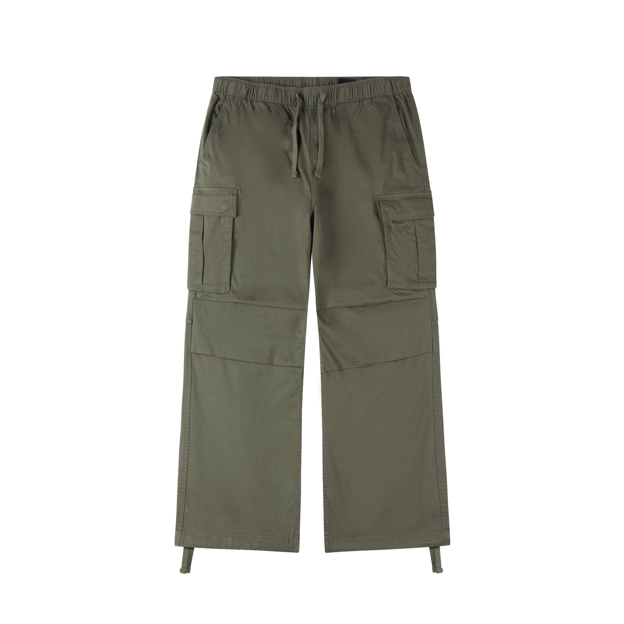 Men's Drawstring Cargo Pants with Knee Panel and Hem Adjuster 