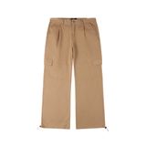  Zip-Fly Cargo Pants with Pleats and Hem Adjuster 